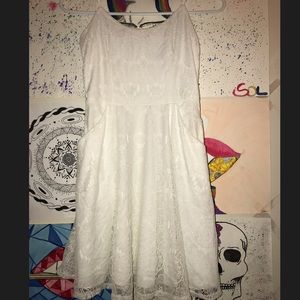 White formal dress